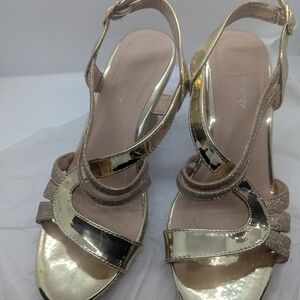Elegant Gold Women's Sandals
